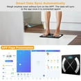 thumbnail image 4 of iNova Digital Weight Scale, Wireless Smart Body Fat Scale with App LED Screen BMI Health Analyzer, Black, 4 of 10