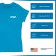 thumbnail image 6 of NASA Worm Logo Crest T-Shirt Astronaut Space Mars Souvenir Emblem Women's Tee, 6 of 7