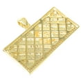 thumbnail image 4 of Mens Real Yellow Gold Sterling Silver 100 Dollar Bill Cash Custom Pendant Charm, 4 of 4