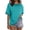 Lake Blue, variant on MOSHU Oversized T Shirts for Women Short Sleeve Vintage Print Cotton Tees Washed Shirts Casual Baggy Womens Tops