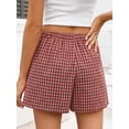 thumbnail image 5 of ANRABESS Boxer Shorts for Women Pajama Gingham Shorts 2026 Summer Casual Lounge Shorts Elastic Waist Beach Sleep Shorts Trendy Y2K Plaid Pajama Bottoms with Pockets, 5 of 10