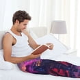thumbnail image 4 of Yiaed Western Style Dinosaur Print Men's Lounge Pants, Loose PJ Bottoms, Long Pajama Pants for Men-Medium, 4 of 5