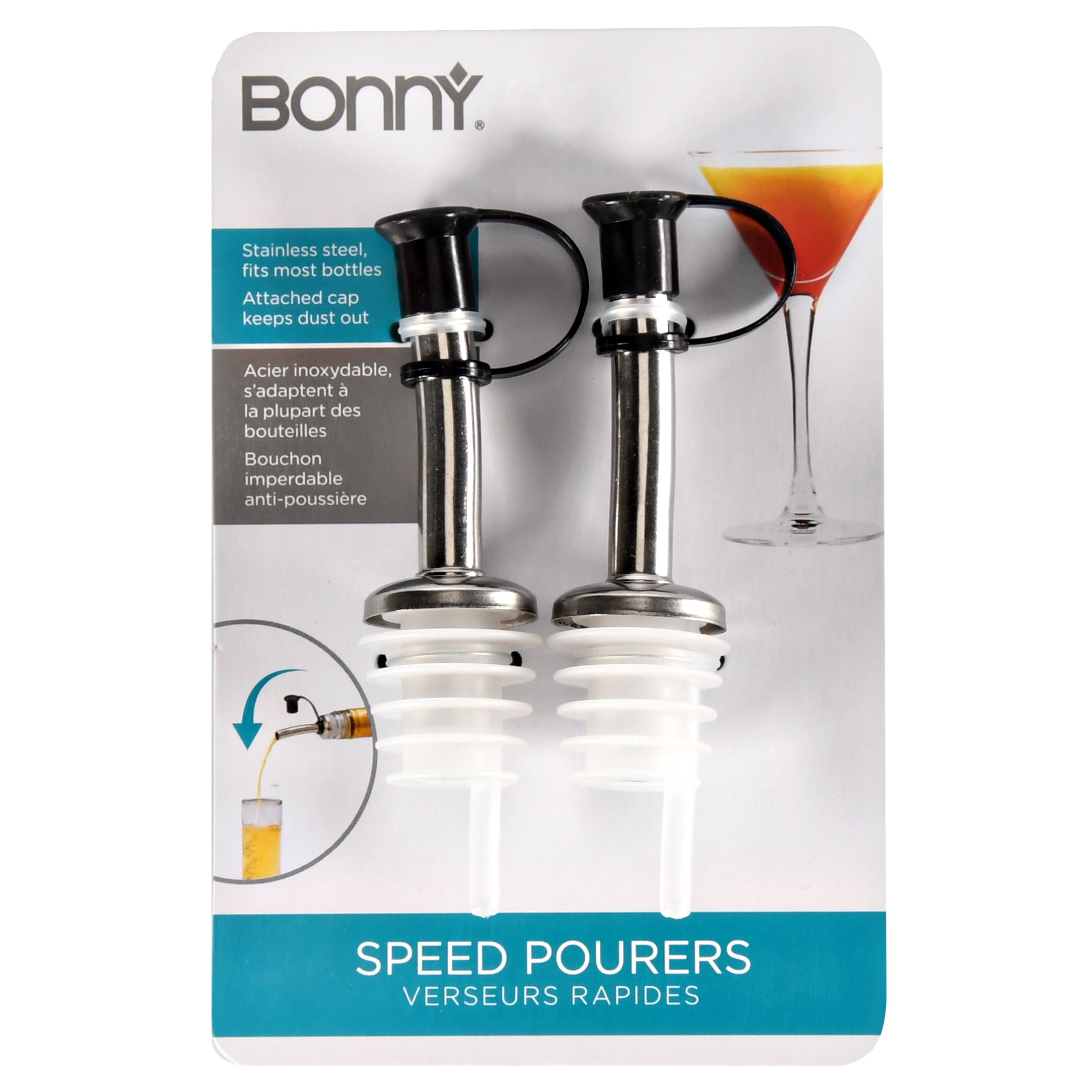 Bradshaw International 261807 Stainless Steel Speed Pourer, 2 Count