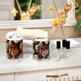 thumbnail image 4 of Yayeee 2 Pack Qtip Holder Bathroom Cotton Swab Canister with Lid Clear Dispenser Set, Black Plaid Floral, 4 of 6