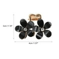 thumbnail image 4 of Unique Bargains 1 Pc Fashion Double Flower Hair Clips Hairdo Clip Grey, 4 of 5