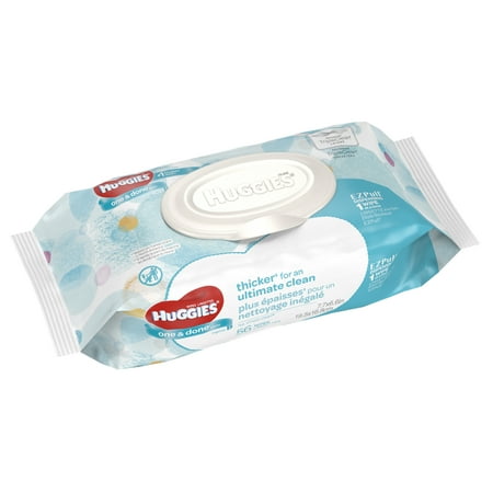 Huggies One & Done Wipes Cucumber & Green Tea Scented - 56 CT