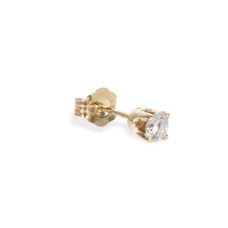 1/8 Carat Single Diamond Stud Earring
