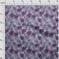 thumbnail image 3 of oneOone Cotton Poplin Purple Fabric Tropical Leaf Craft Projects Decor Fabric Printed By The Yard 56 Inch Wide, 3 of 4