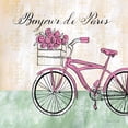 thumbnail image 2 of Dundon, Caitlin 15x15 Black Ornate Wood Framed with Double Matting Museum Art Print Titled - Bonjour de Paris II, 2 of 4