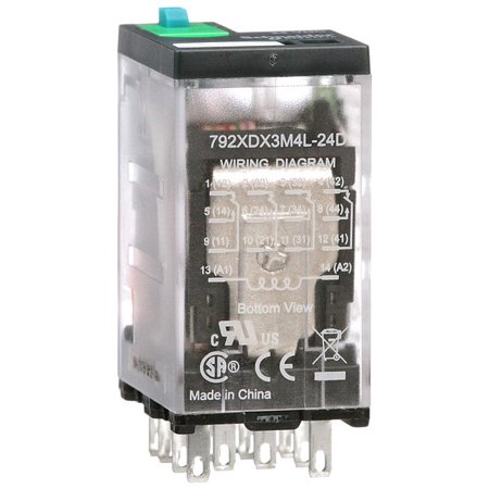 Schneider Electric Gen Purpose Relay 14 Pin Square 24VDC 792XDX3M4L-24D price history on PriceWatchPro