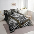 thumbnail image 3 of Manfei Fashion Leopard Print Twin Bedding Sets 7-Piece, Cheetah Animal Bedding Comforter Set, Teen Kid Adult Female Reversible Sheet Sets, Ultra Soft Home Decor, 3 of 7