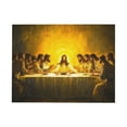 thumbnail image 2 of CozyNet Glowing Depiction Of The Last Supper, Jesus Breaking Bread Surrounded By His Disciples Wall Art Prints With Frame Canvas Perfect for Living Room & Bedroom, Ready to Hang, Wall Decor 12"x16", 2 of 10