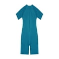 thumbnail image 3 of Alvivi Girls One-piece Rash Guard Zippered Shorty Wetsuit Swimsuit Short Sleeves Swimwear 8-16, 3 of 7