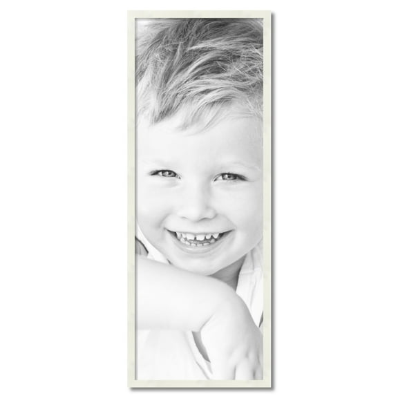 ArtToFrames 17" x 47" White Picture Frame, 17x47 inch White Wood Poster Frame (WOM-5140)