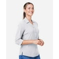 thumbnail image 2 of CORE365 CE510LW Women's Ultra UVP Long Sleeve Marina Shirt-Platinum-XS, 2 of 6