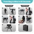 thumbnail image 7 of JKLESA Heavy-Duty Camping Director’s Chair with Side Table, 400lb Capacity, 600D Oxford, Quick Setup, Smart Storage & Ergonomic Comfort, Durable Steel Frame for Camping, BBQs & Sports Events Red, 7 of 7