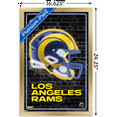 thumbnail image 3 of NFL Los Angeles Rams - Neon Helmet 23 Wall Poster, 14.725" x 22.375" Framed, 3 of 5
