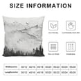 thumbnail image 5 of Orinice Birds Tapestry Mountain Graphic Decorative Cotton Linen Throw Pillow Cover for Home Couch Living Room Bed Sofa 22x22in, 5 of 5