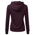 thumbnail image 3 of Doublju Women's Basic Lightweight Pullover Hoodie Sweatshirt with Plus Size, 3 of 3