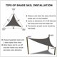 thumbnail image 5 of x 4 x 5 m Waterproof Triangle Shade Sail with 3 Ropes, Durable Heavy Duty Fabric for Garden, Outdoor, 5 of 5