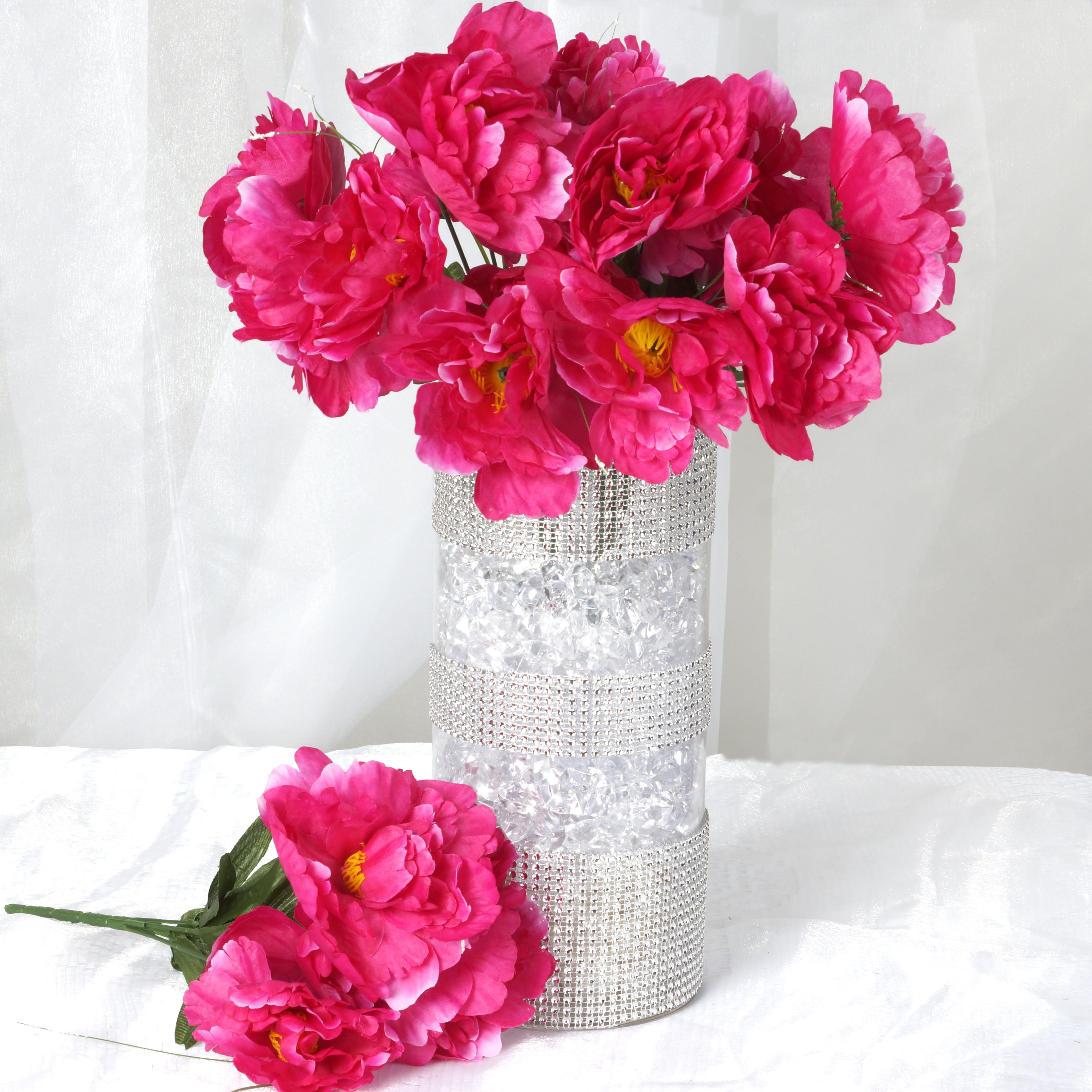 BalsaCircle 60 Silk Peony Flowers - DIY Peonies Home ...