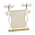 thumbnail image 1 of Stand de organizador de joyas Pendientes de almacenamiento de almacenamiento Gold Modern Servby Soporter Ratch de pantalla colgante para los anillos, 1 of 8