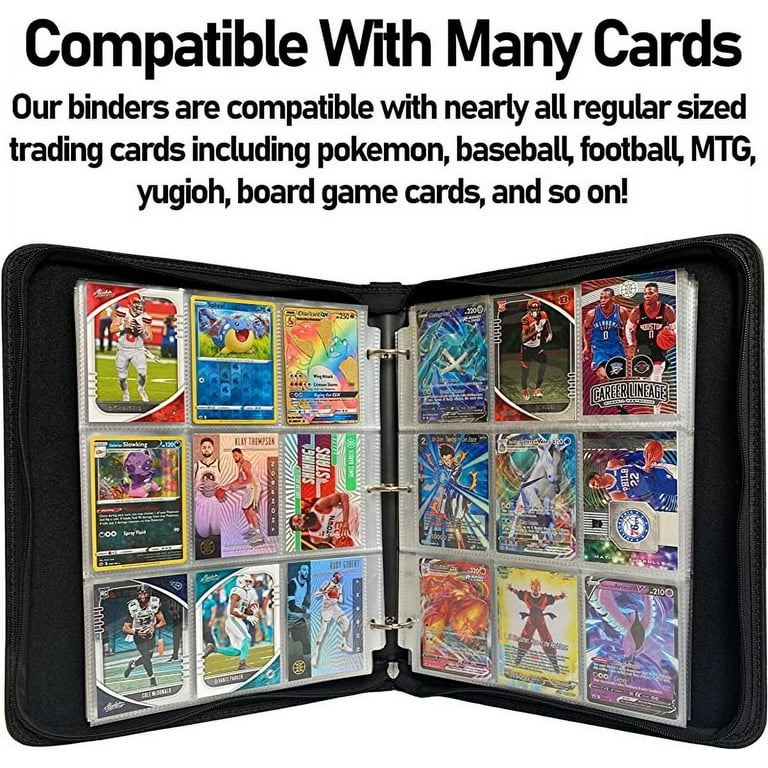 20 Pieces Trading Card Sleeve Pages, 100 Pack 9 Pocket Trading