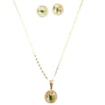 thumbnail image 3 of San Judas Tadeo, set de collar y aretes, oro laminado, 3 of 5