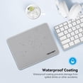 thumbnail image 6 of TECKNET BASICS Mouse Pad with Anti-fray Stitching, Waterproof Non-Slip Base, Stitched Edges Gaming Mouse Mat for Laptop, Compatible with Laser/Optical Mice -Grayish White, 6 of 7