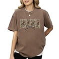 thumbnail image 5 of Mama Camo Varsity Letter T-Shirt for Women - Coquette Bow Graphic Tee - Trendy Mom Shirt Espresso Shirt Adult Medium, 5 of 7