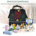 thumbnail image 5 of Daiia Merry Christmas Elk Large Capacity Baby Bag Waterproof Stylish Diaper Bag Mummy Backpack Adjustable Straps Diaper BagBaby Essentials Bag, 5 of 6