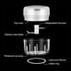 thumbnail image 2 of Ajo eléctrico Master Portátil 3.7V USB Carga de acero inoxidable Slicador Copeta Casa interior Pimienta de cocina Pimienta Molinillo Molinillo Blanco Inevent HA059907-01B, 2 of 7