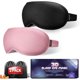 thumbnail image 1 of wonima11 Perfect Weighted Sleep Mask for Falling Asleep Faster - 100% Blackout Eye Masks for Sleep - Zero Eye Pressure 3D Sleep Masks for Women Men, Airplane Travel Essentials, Memory Foam, Black Pink, 1 of 1