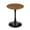 Walnut+Black, variant on GZXS 23.6-Inch Modern Pedestal Dining Table, Round Tulip Table with White Marbling MDF Top, Multi-Functional as Coffee or Side Table, Perfect for Compact Spaces, Easy Assembly