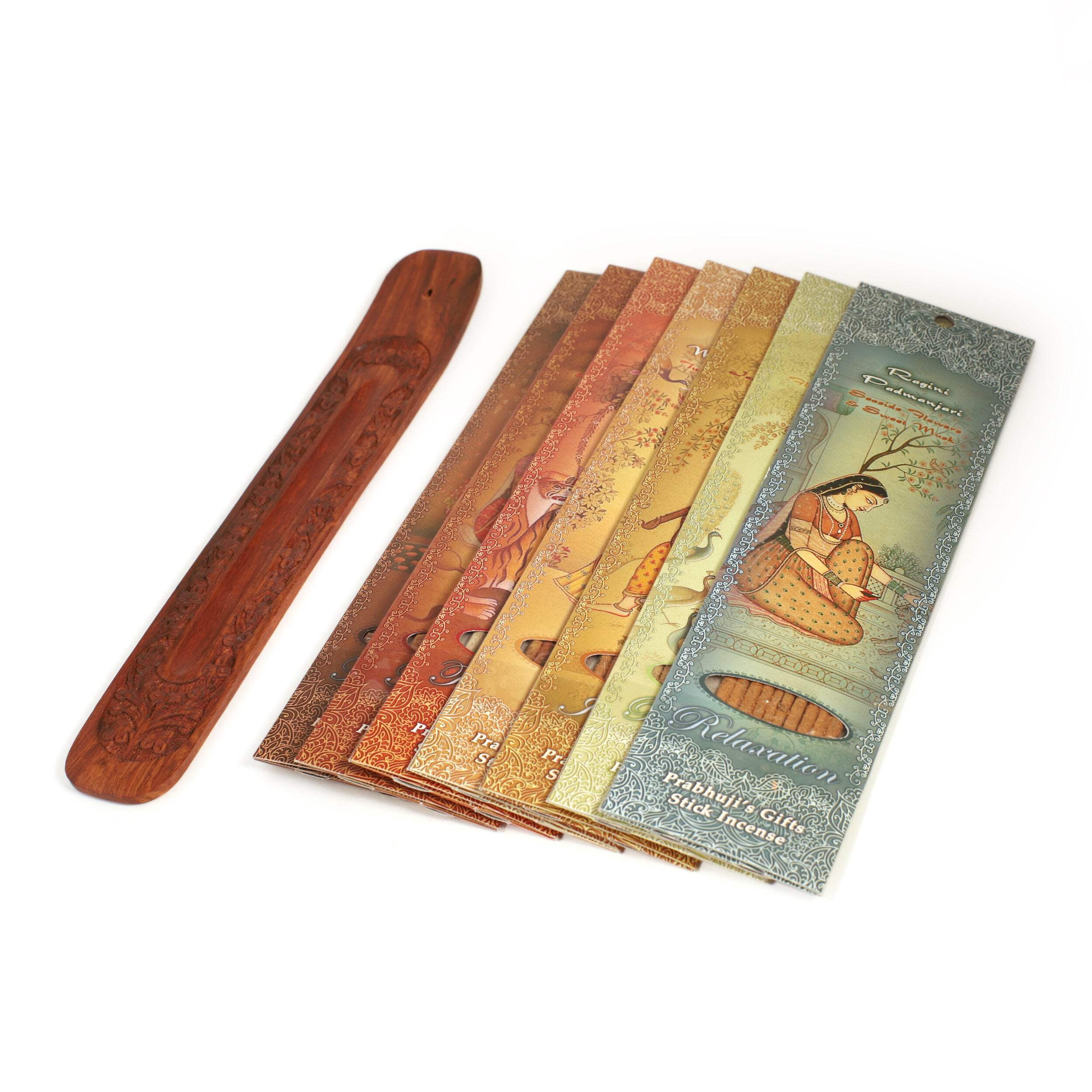Incense Gift Set - Flat Burner + 7 Harmony Incense Stick  greeting A Precious Reminder that You are Loved