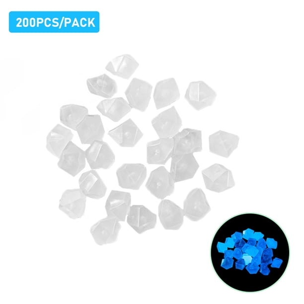 200 piezas de piedras que brillan en la oscuridad, piedras brillantes, decoración de piedra fluores Tomshoo Piedra luminosa