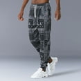 thumbnail image 3 of Men pants Elastic Waist Breathable Polyester Joggers Jogging Sweat Pants for Jogger, 3 of 8