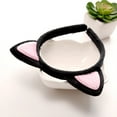 thumbnail image 3 of Qarigey Diadema con orejas de gato elegante: accesorios para el cabello simples, versátiles y de moda, pinza para el cabello súper linda Ropa, zapatos y accesorios Miscelánea Negro + rosa roja, 3 of 6