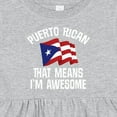 thumbnail image 4 of Inktastic Puerto Rican Awesome Girls Baby Dress, 4 of 5