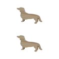 thumbnail image 2 of Transemion Wood Dinner Plate With Dachshund Stylish And Functional Tableware Multipurpose burlywood 2Set, 2 of 6