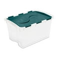 thumbnail image 1 of Sterilite 45L Blue Hinged Lid Storage Box, 1 of 4