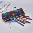 thumbnail image 5 of Xecao Bright Universe Print Leather Pencil Case -Stationery Bag Pen Holder for Work & Office, 5 of 5