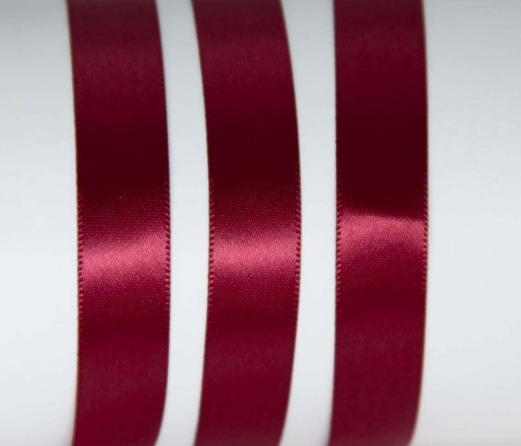 (4 pack) Offray Ribbon, Red Wine 5/8 inch Single Face Satin Polyester Ribbon, 18 feet