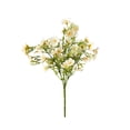 thumbnail image 2 of Ramo de flores artificiales - Plantas decorativas sintéticas, arreglo de tela de plástico para centro de mesa de oficina en casa, rosa amarillo blanco morado, 13,39 x 5,91 in, 2 of 6