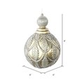 thumbnail image 2 of Vickerman MC193108 8 in. Gold Antique Holly Drop Ornament, 2 of 2