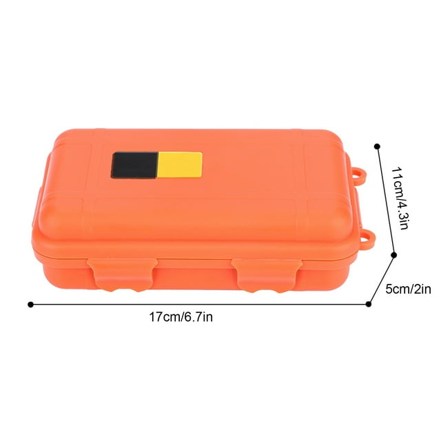 Outdoor Survival Box, EDC Outdoor Waterproof Storage Box Sealed Wilderness Survival Storage Box Shockproof and Anti Pressure Survival Kit Box