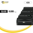 thumbnail image 3 of Toner Bank 3-Pack Compatible Toner Cartridge Replacement for HP Q5942A LaserJet4250 4250dtn 4200 4240 4350n 4350tn 4350dtn 4300 4200 4345mfp Black, 3 of 6
