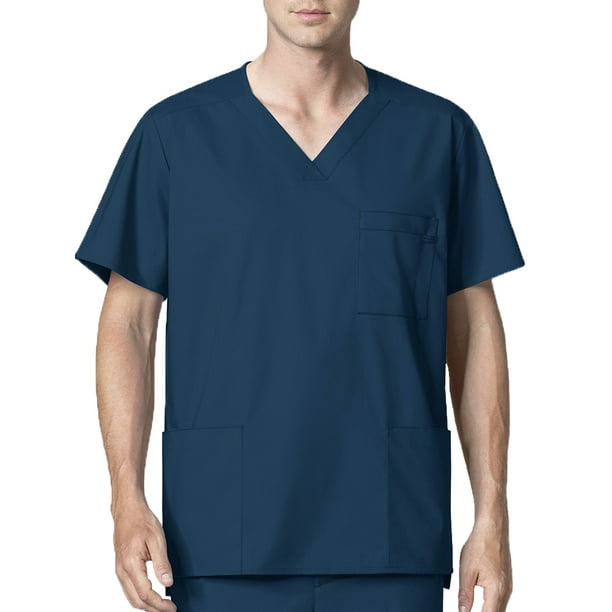 WonderWink WonderWink WonderWORK Men's VNeck Top Scrub Top Walmart