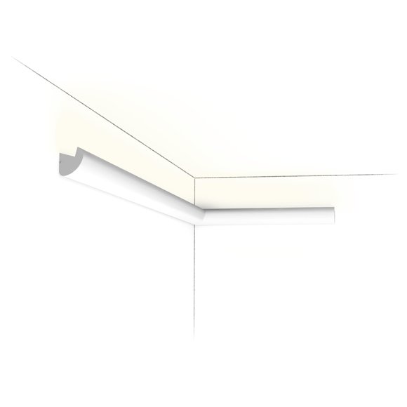 Orac Decor CX188 | Duropolymer High Impact Polystyrene Crown Moulding | Primed White | 1-1/2in Face x 78in Long (10 Pack)