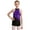 Purple, variant on Kids Girls Hip Hop Jazz Latin Dance Costume Sequins Gymnastics Dance Leotard Biketard Short Purple 4